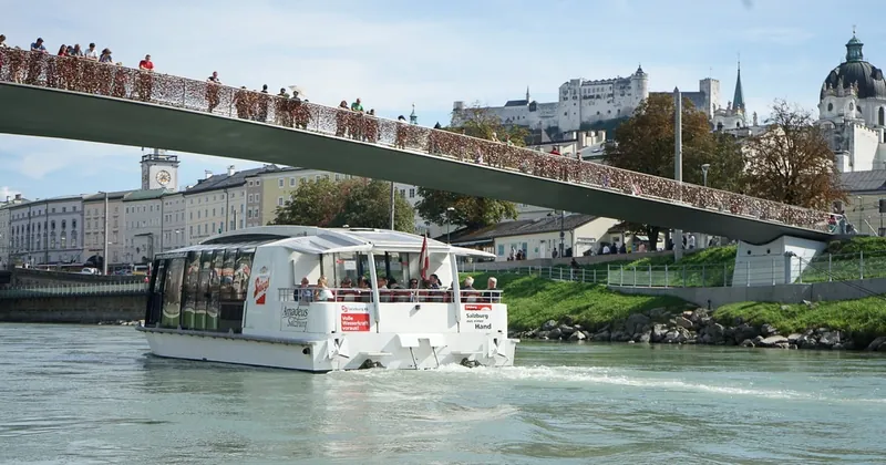 Salzburg: Boat Ride to Hellbrunn and Palace Visit